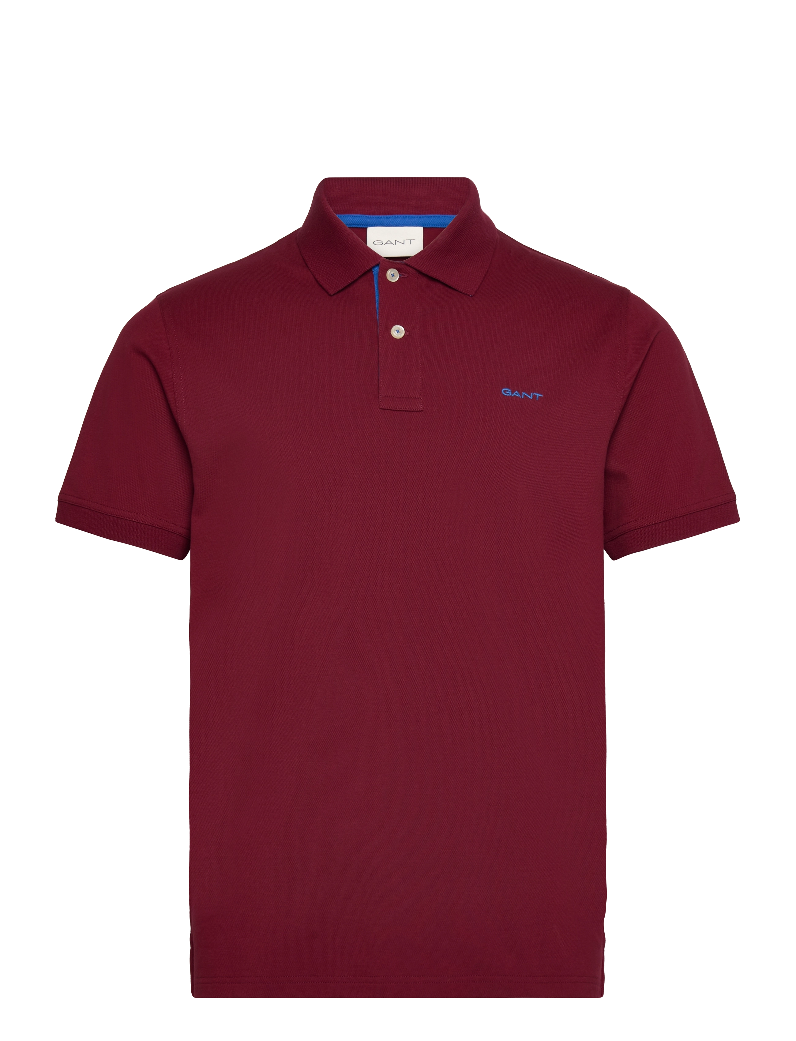 Gant Contrast Polo Shirt - Gant - PLUMPED RED / burgundy
