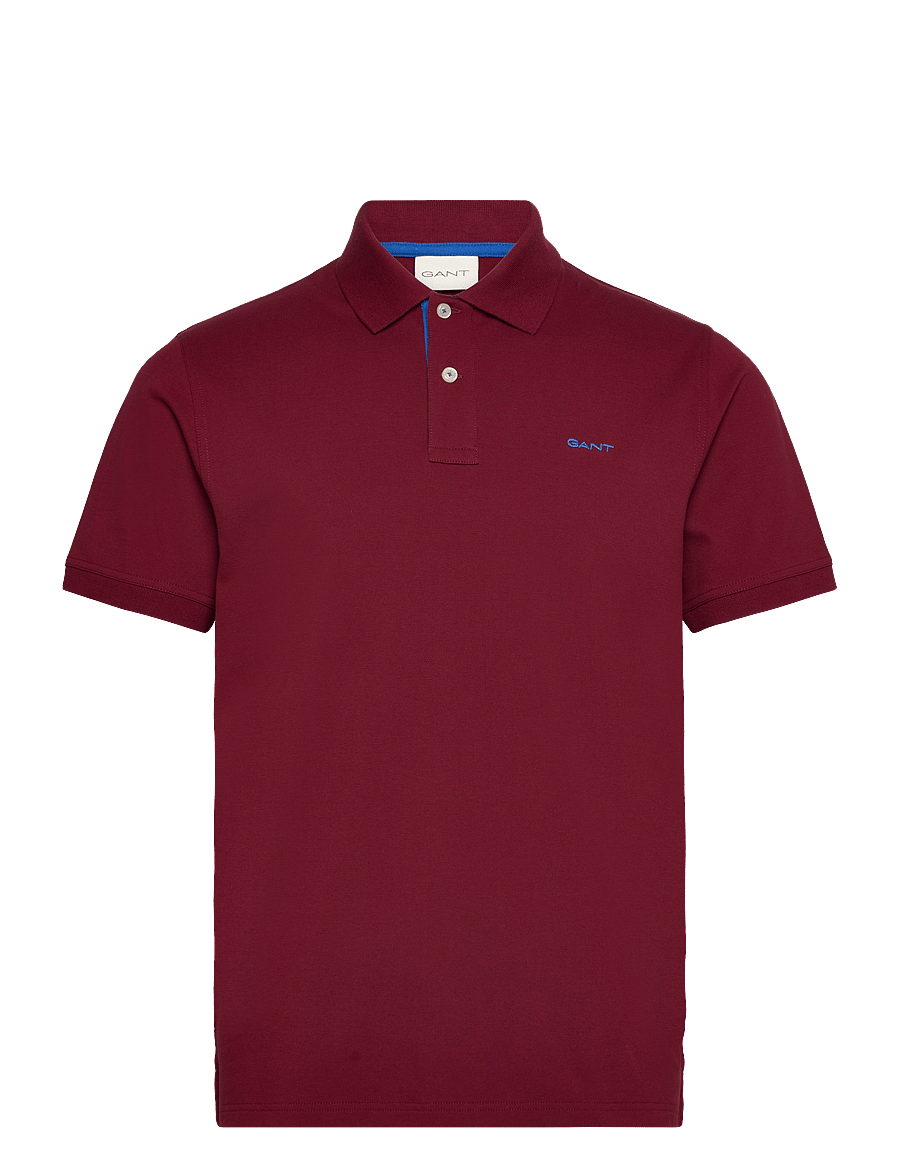 Gant - Contrast Polo Shirt - lühikeste varrukatega polod - plumped red - 0