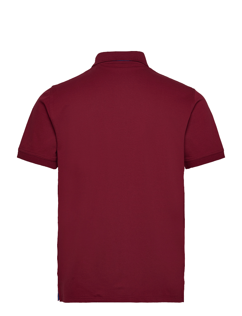 GANT - REG CONTRAST PIQUE SS POLO - kortærmede poloer - plumped red - 1