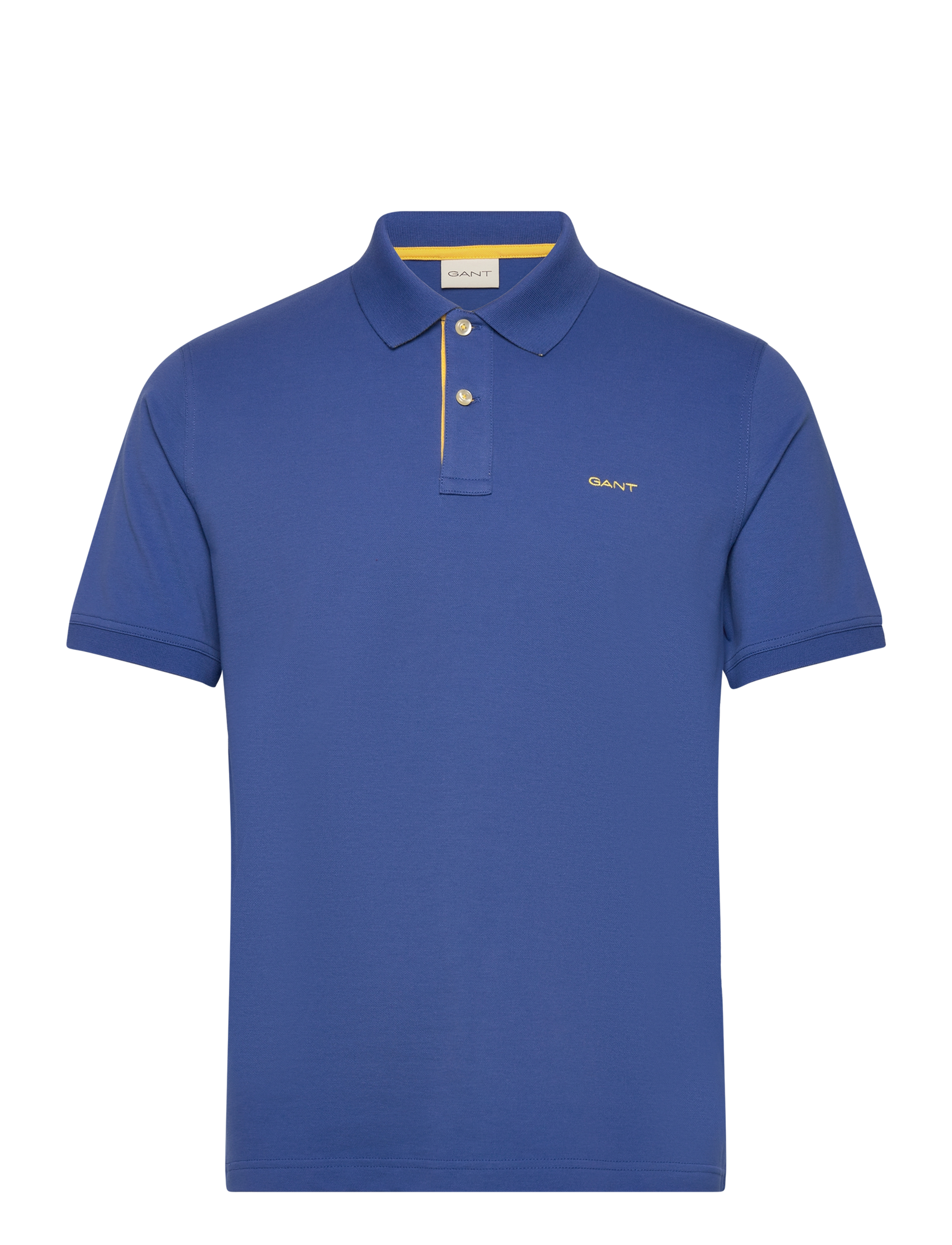 REG CONTRAST PIQUE SS POLO - RICH BLUE