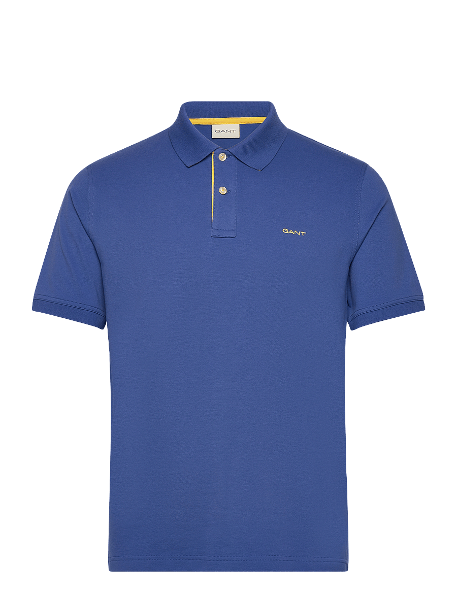 Gant - Contrast Polo Shirt - kurzärmelig - rich blue - 1