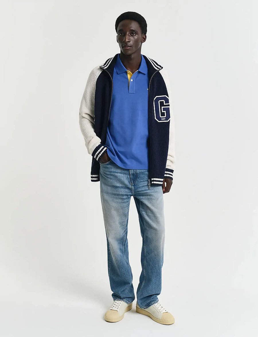 Gant - Contrast Polo Shirt - kurzärmelig - rich blue - 5