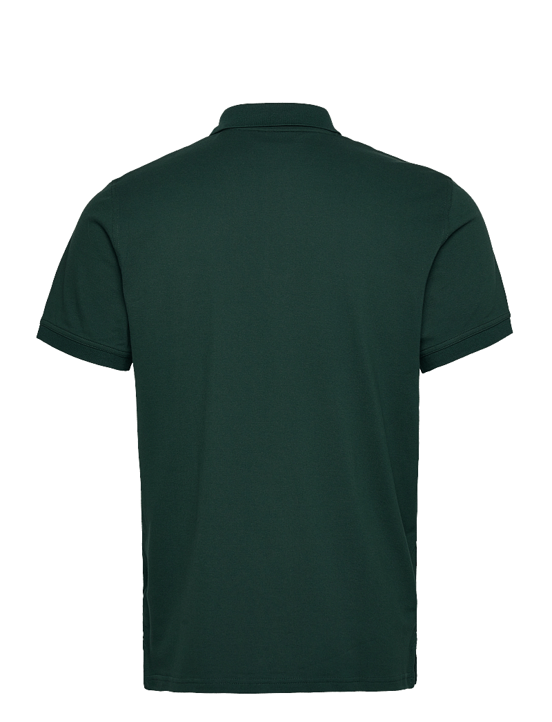Gant - Contrast Polo Shirt - kortærmede poloer - tartan green - 1