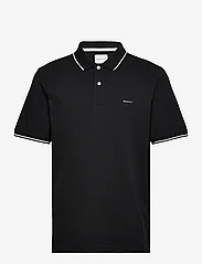 GANT - TIPPING SS PIQUE POLO - polo marškinėliai trumpomis rankovėmis - black - 0