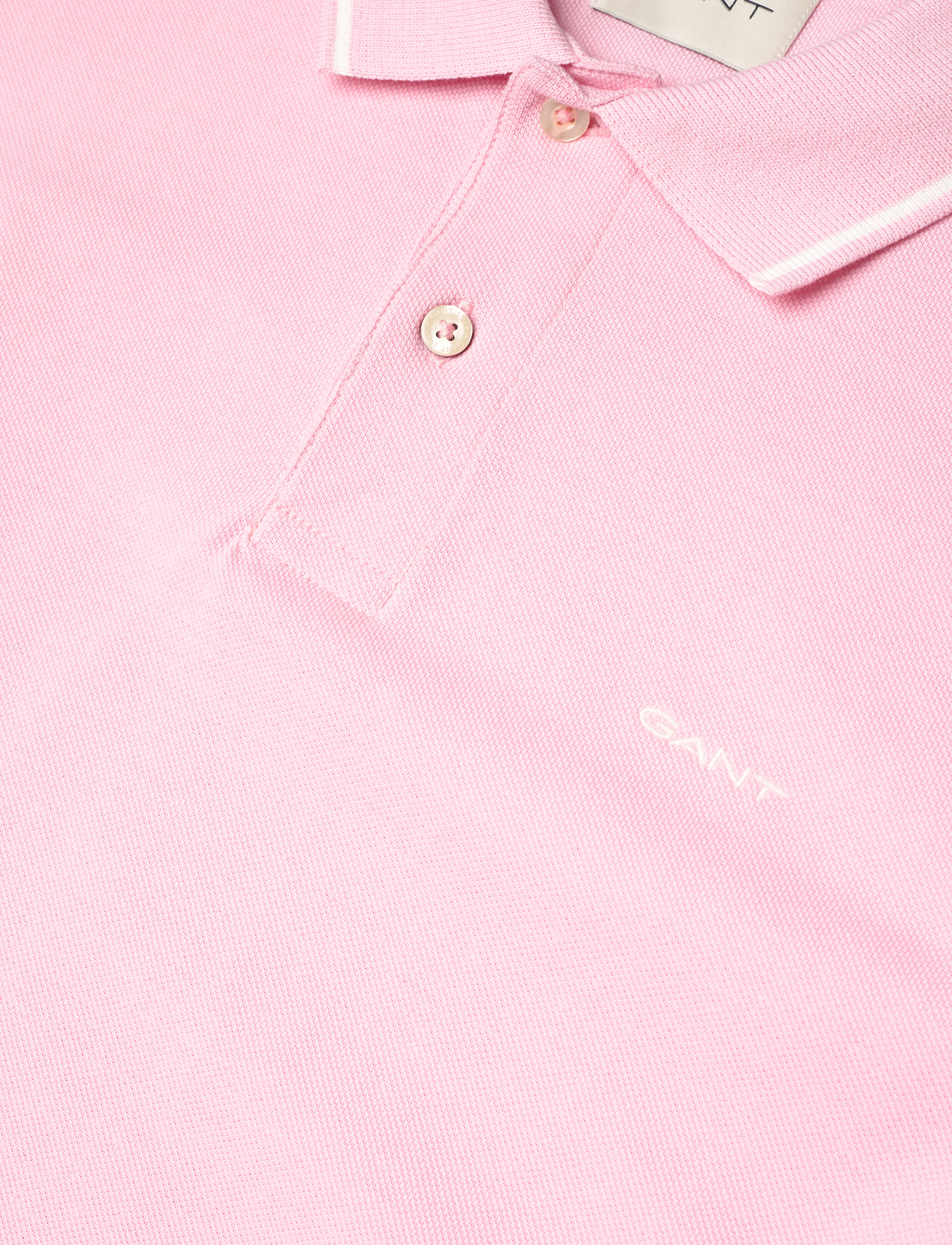 Gant - TIPPING SS PIQUE POLO - kortærmede poloer - california pink - 2