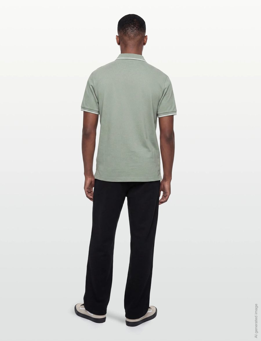 Gant - TIPPING SS PIQUE POLO - kurzärmelig - ceramic grey - 4
