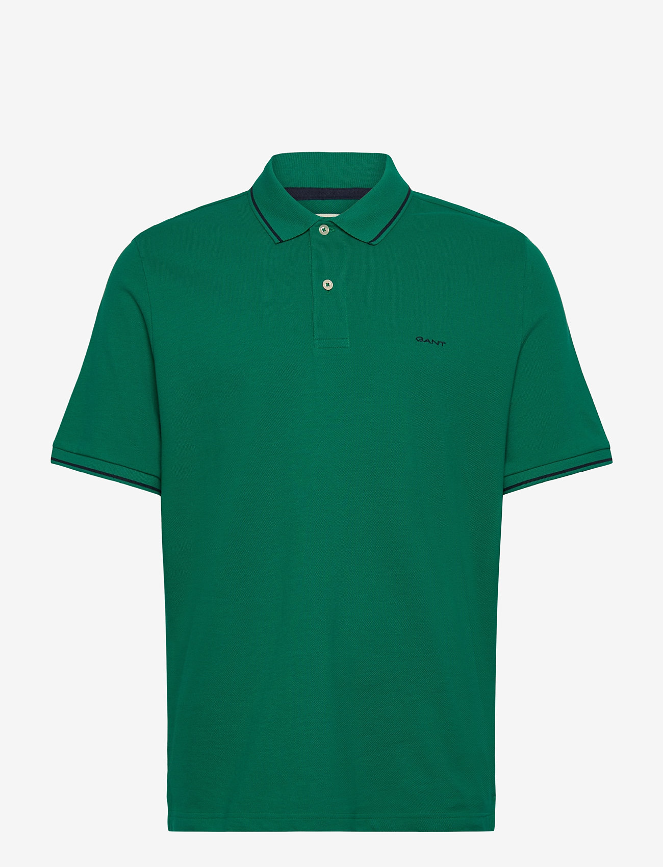 Gant - TIPPING SS PIQUE POLO - polo krekli ar īsām piedurknēm - deep green - 0