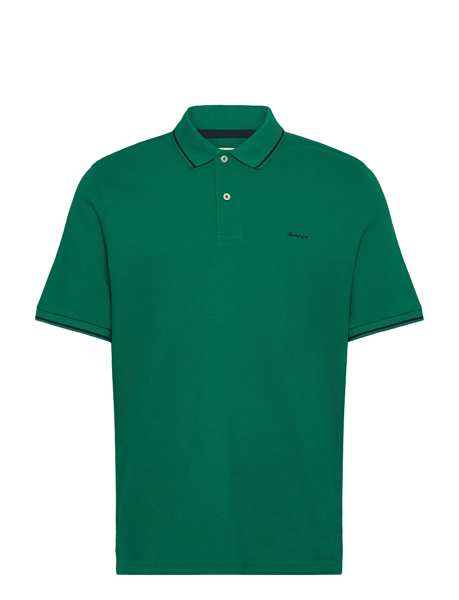 Gant - TIPPING SS PIQUE POLO - kurzärmelig - deep green - 0