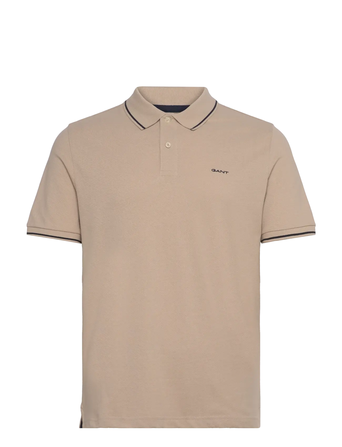 GANT Tipping Ss Pique Polo Beige - XXXL - Herren