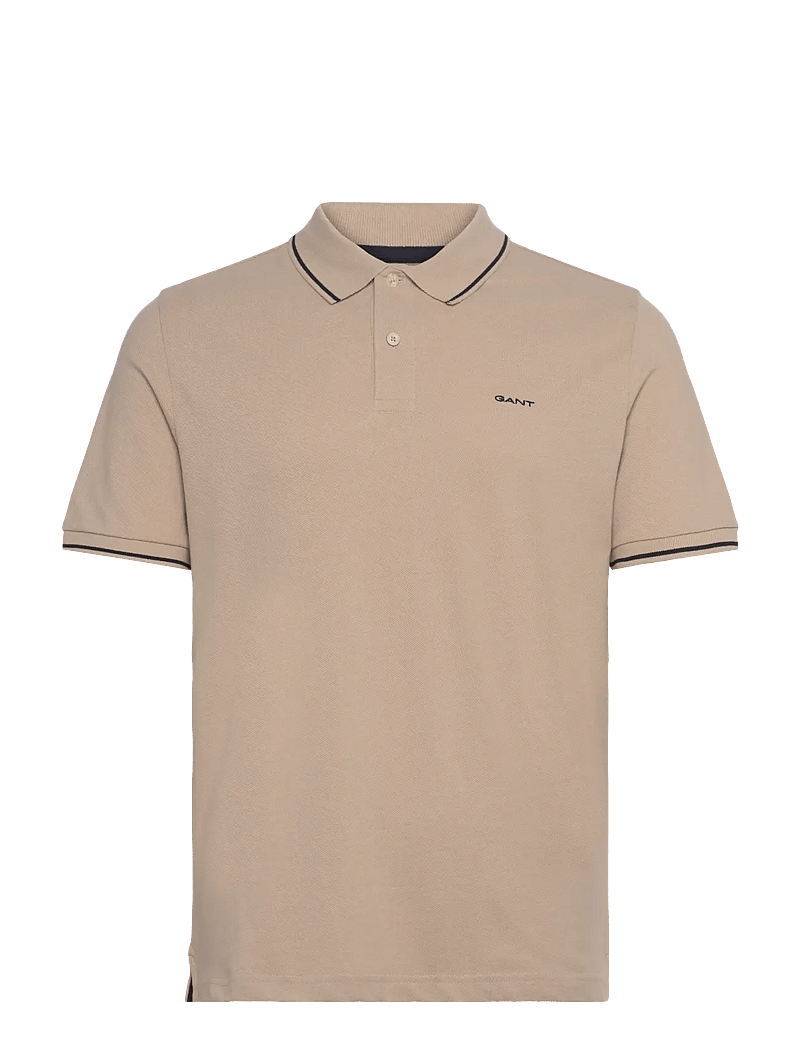 GANT - TIPPING SS PIQUE POLO - polo krekli ar īsām piedurknēm - dry sand - 1