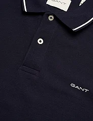 GANT - TIPPING SS PIQUE POLO - polo marškinėliai trumpomis rankovėmis - evening blue - 2