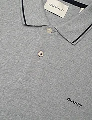 GANT - TIPPING SS PIQUE POLO - polo marškinėliai trumpomis rankovėmis - grey melange - 2