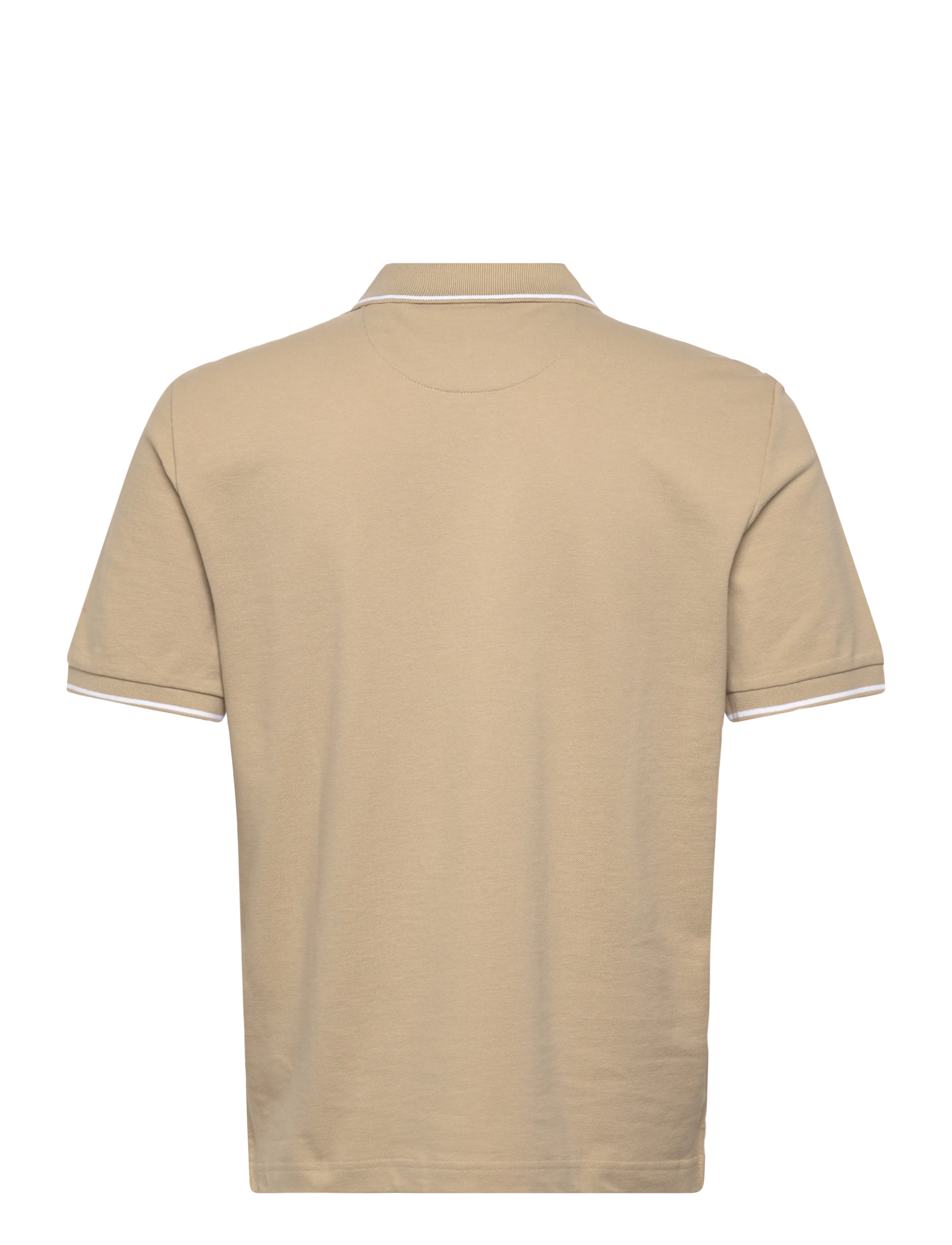 Gant - TIPPING SS PIQUE POLO - kortærmede poloer - oat beige - 2