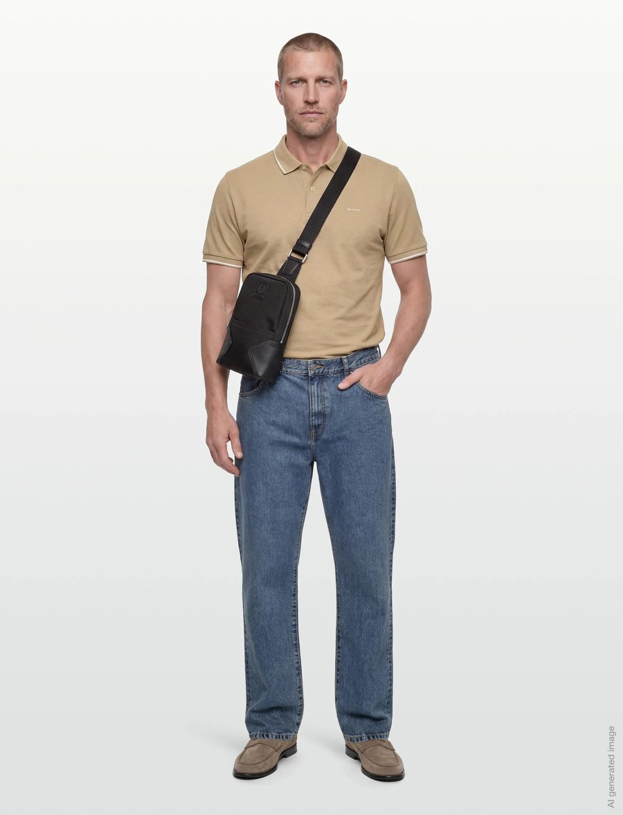 Gant - TIPPING SS PIQUE POLO - kurzärmelig - oat beige - 0