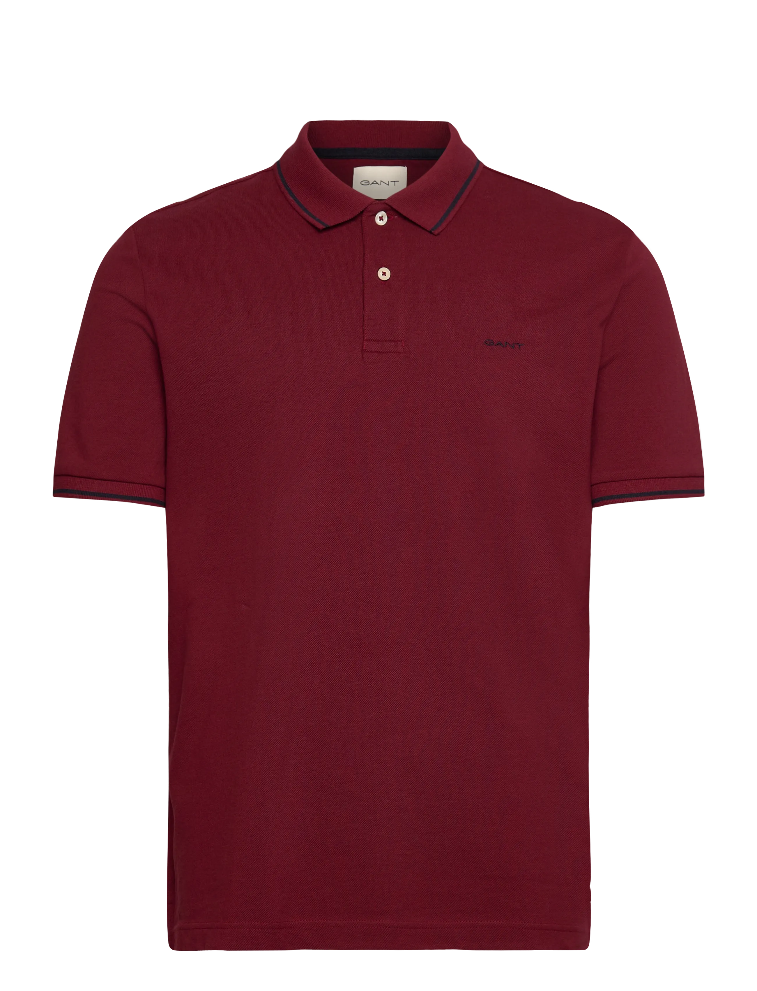 GANT TIPPING SS PIQUE POLO - Pikéer - PLUMPED RED / red