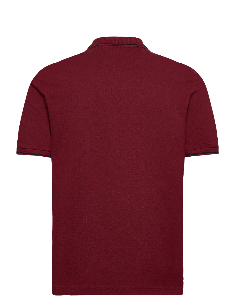 GANT - TIPPING SS PIQUE POLO - kortærmede poloer - plumped red - 1