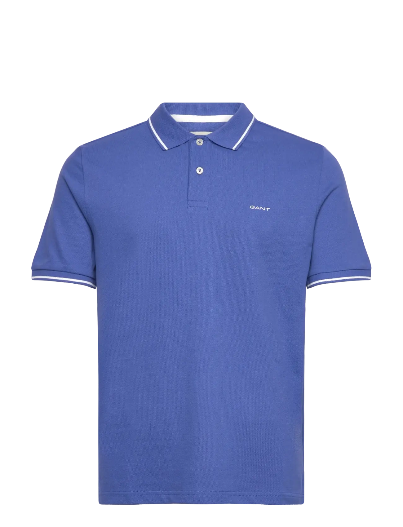 Gant TIPPING SS PIQUE POLO - Polo Shirts - RICH BLUE / blue