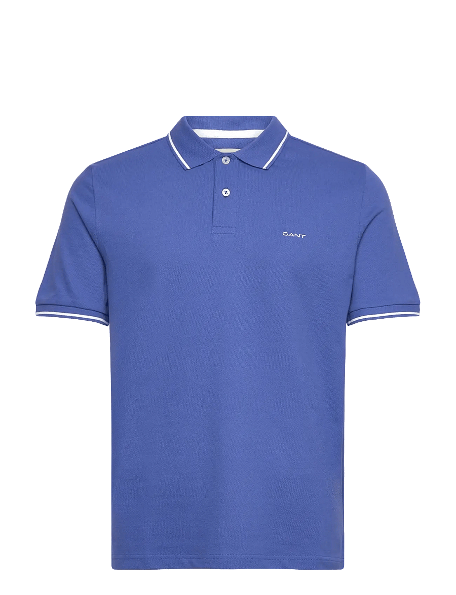 Gant - TIPPING SS PIQUE POLO - polos à manches courtes - rich blue - 0