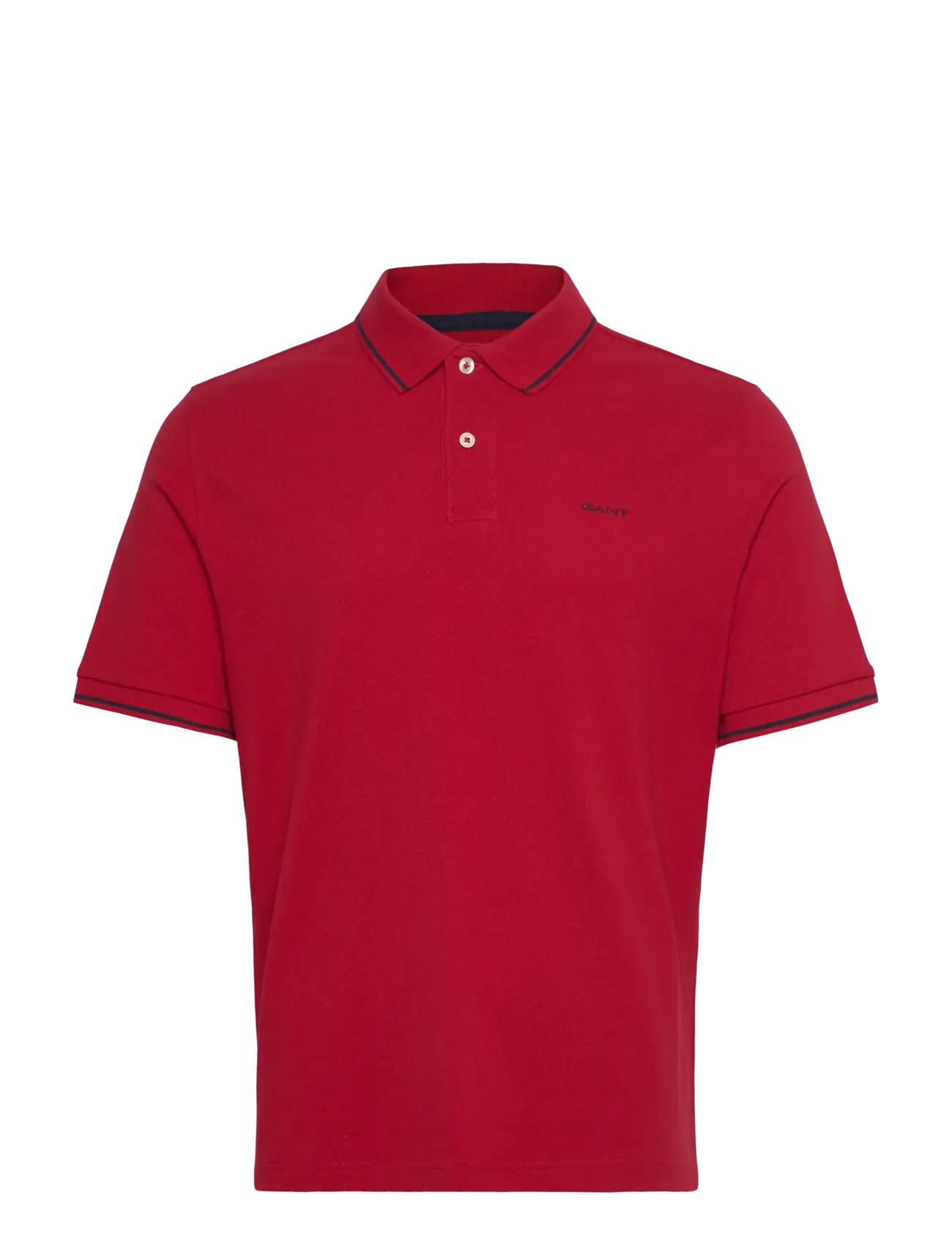 Gant TIPPING SS PIQUE POLO - Gant - RUBY RED / red