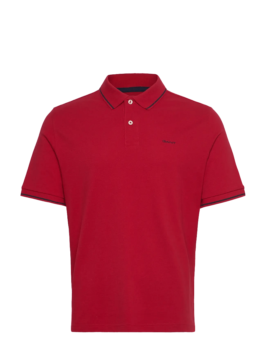 Gant - TIPPING SS PIQUE POLO - kurzärmelig - ruby red - 0
