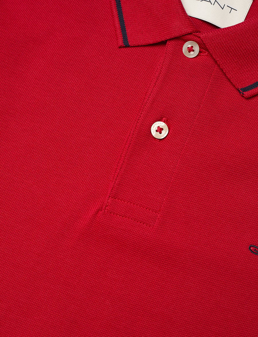 Gant - TIPPING SS PIQUE POLO - kurzärmelig - ruby red - 2