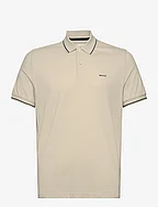 TIPPING SS PIQUE POLO - SILKY BEIGE