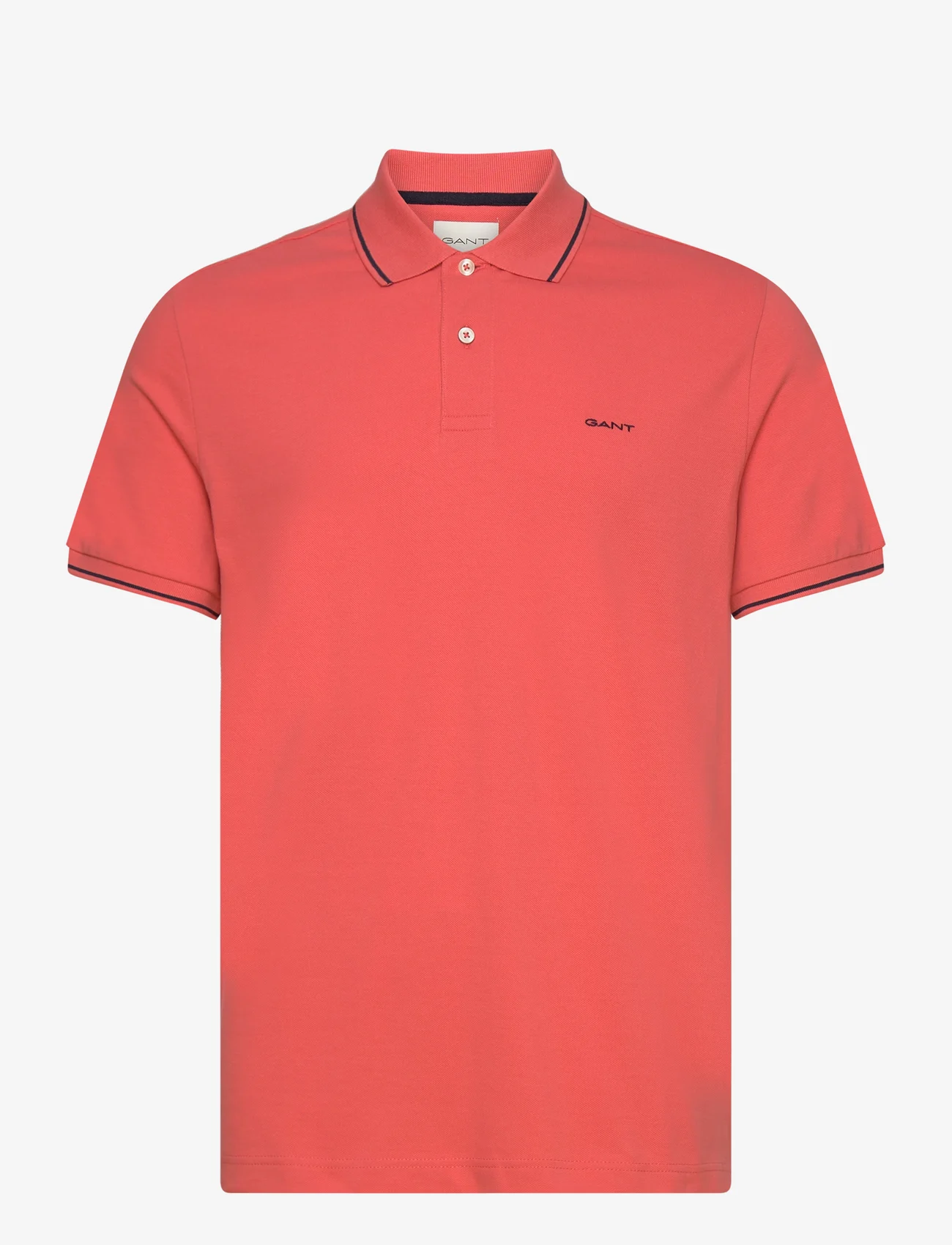 GANT - TIPPING SS PIQUE POLO - lyhythihaiset - sunset pink - 0