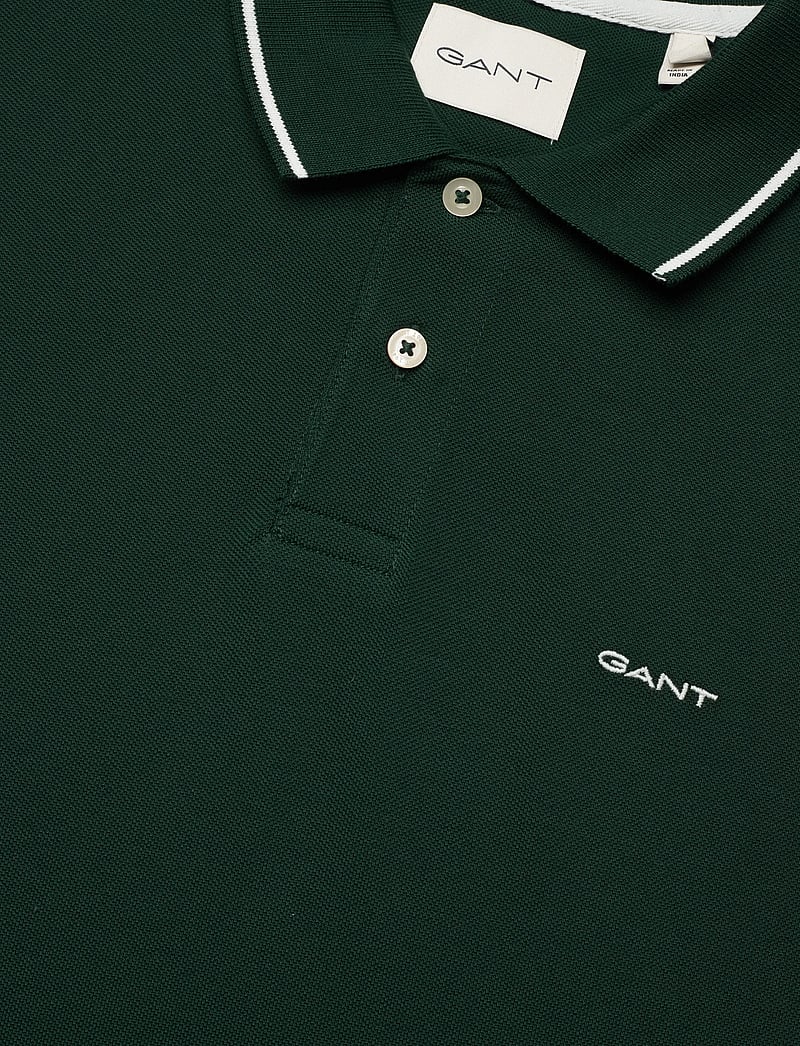 GANT - TIPPING SS PIQUE POLO - kurzärmelig - tartan green - 2