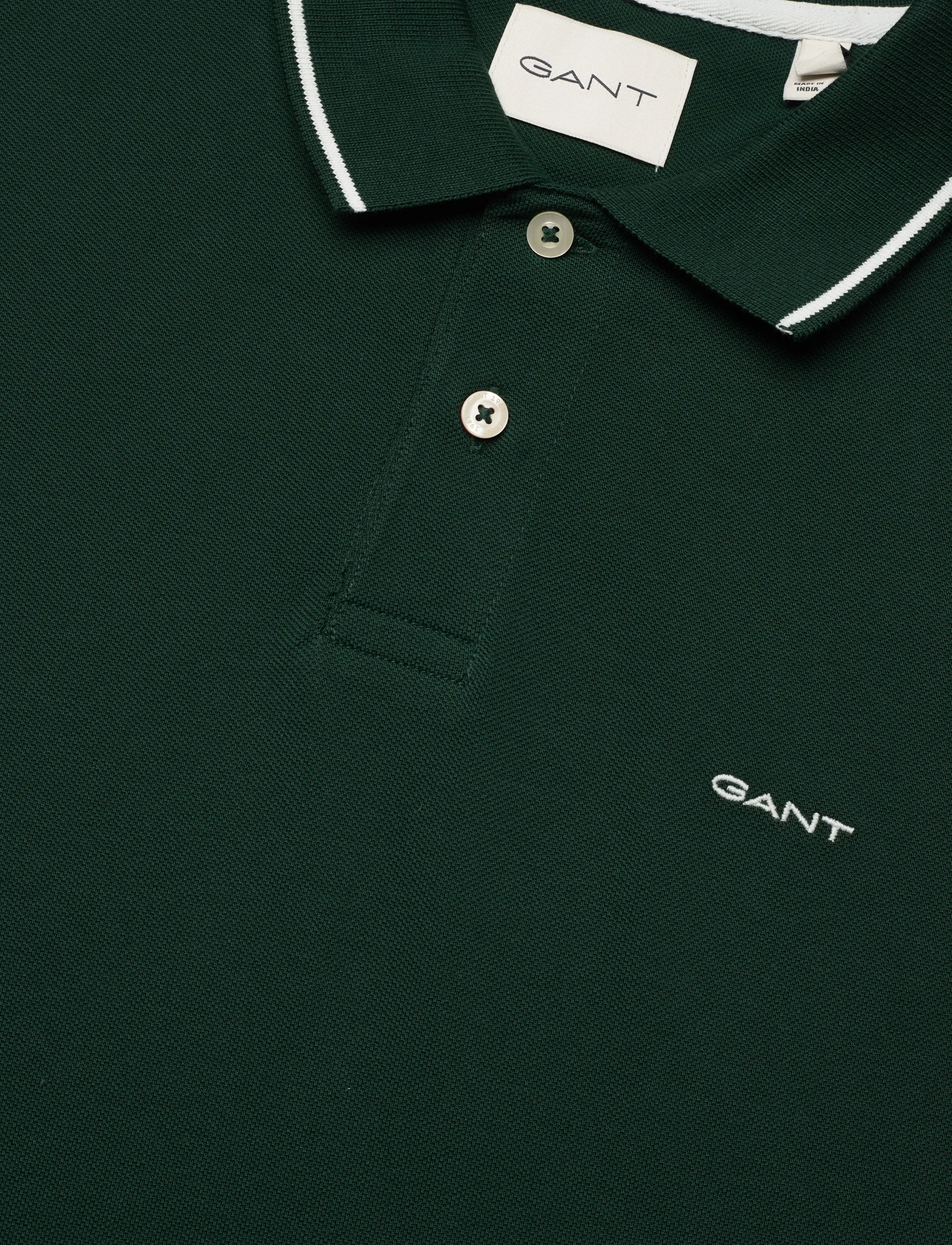 Gant - TIPPING SS PIQUE POLO - polos à manches courtes - tartan green - 2