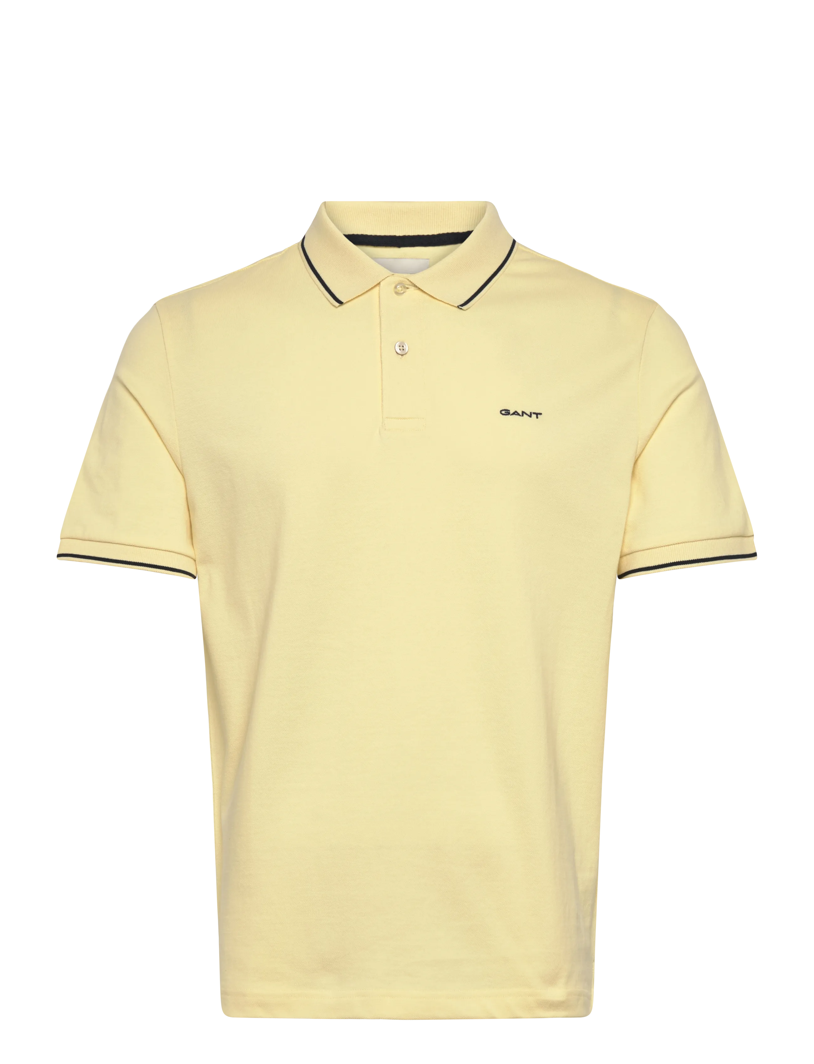 GANT Tipping Ss Pique Polo Gelb - S - Herren