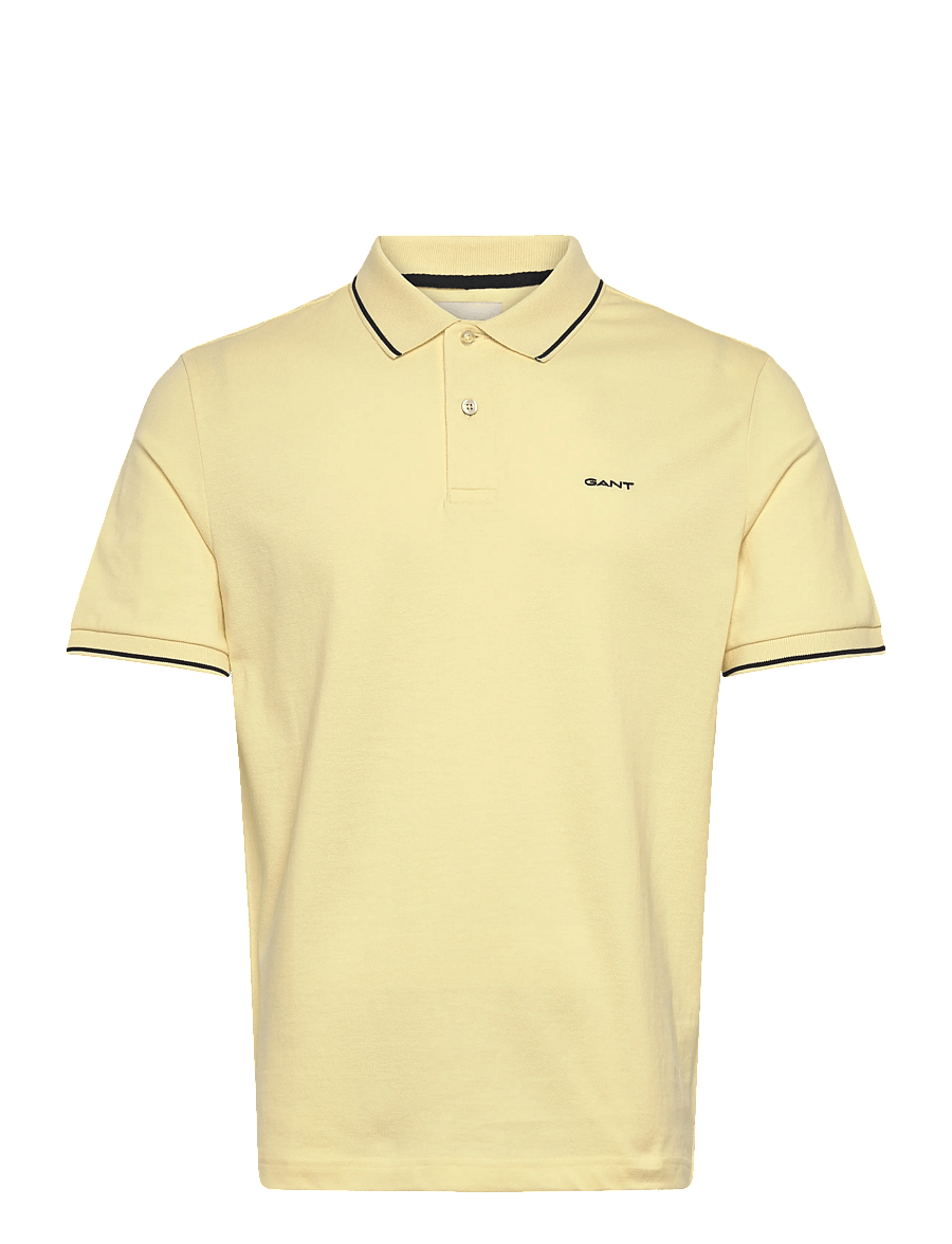 Gant - TIPPING SS PIQUE POLO - kurzärmelig - vanilla yellow - 1