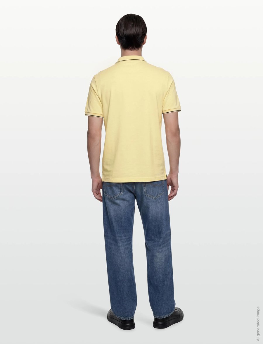Gant - TIPPING SS PIQUE POLO - kurzärmelig - vanilla yellow - 4