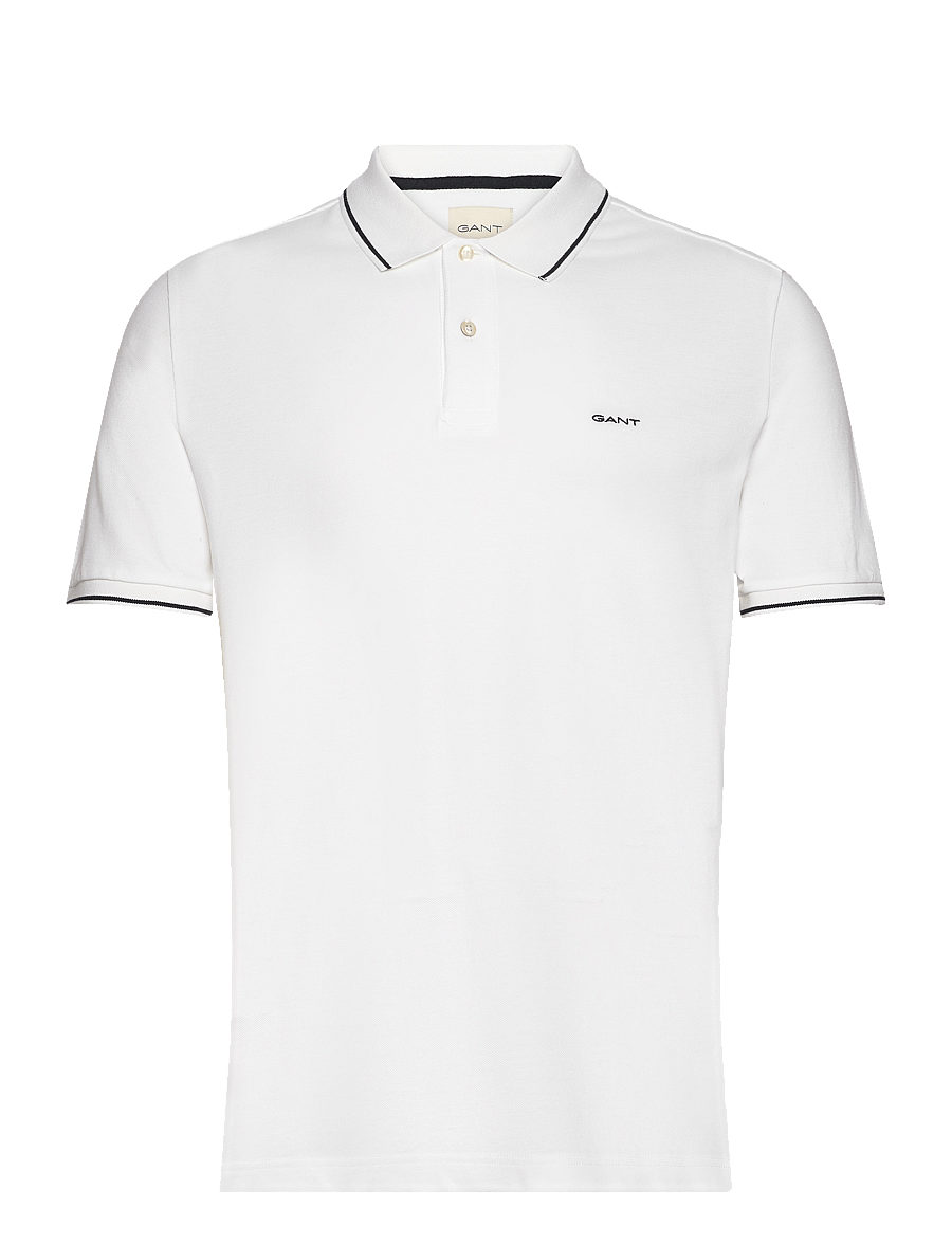 Gant - TIPPING SS PIQUE POLO - kurzärmelig - white - 1