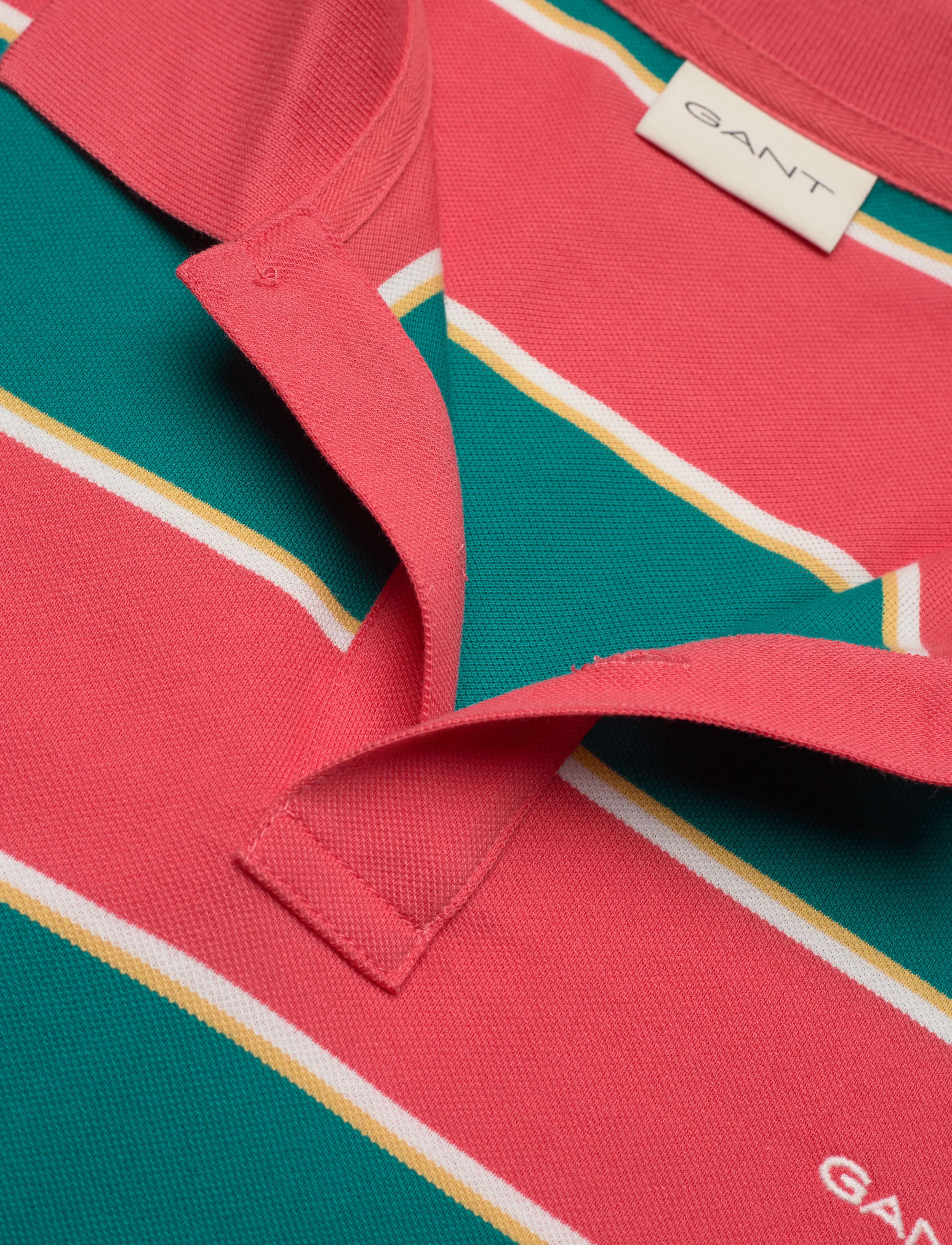 GANT - STRIPE PIQUE SS POLO - ocean turquosie - 2