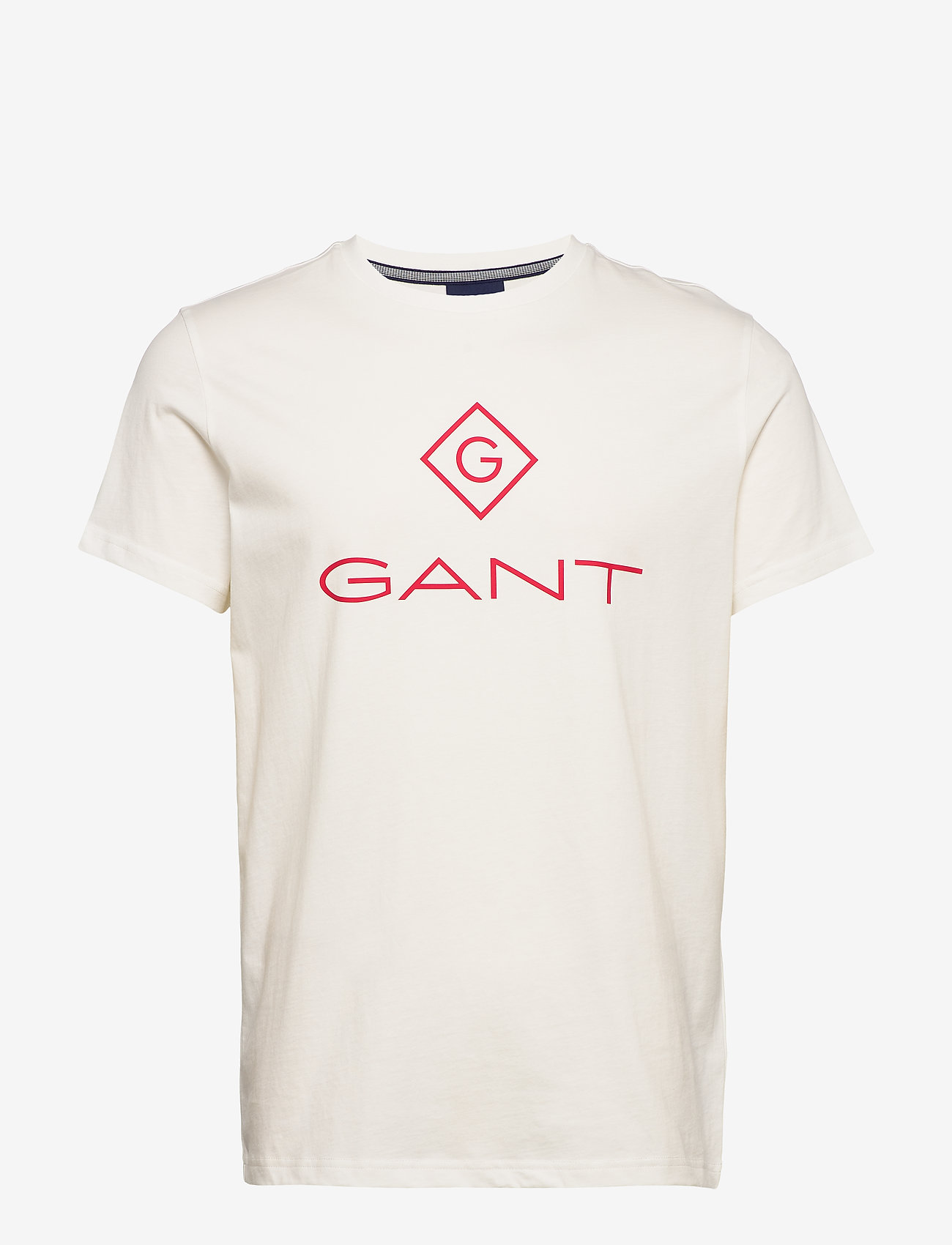 GANT - D1. COLOR LOCK UP SS T-SHIRT - eggshell - 0