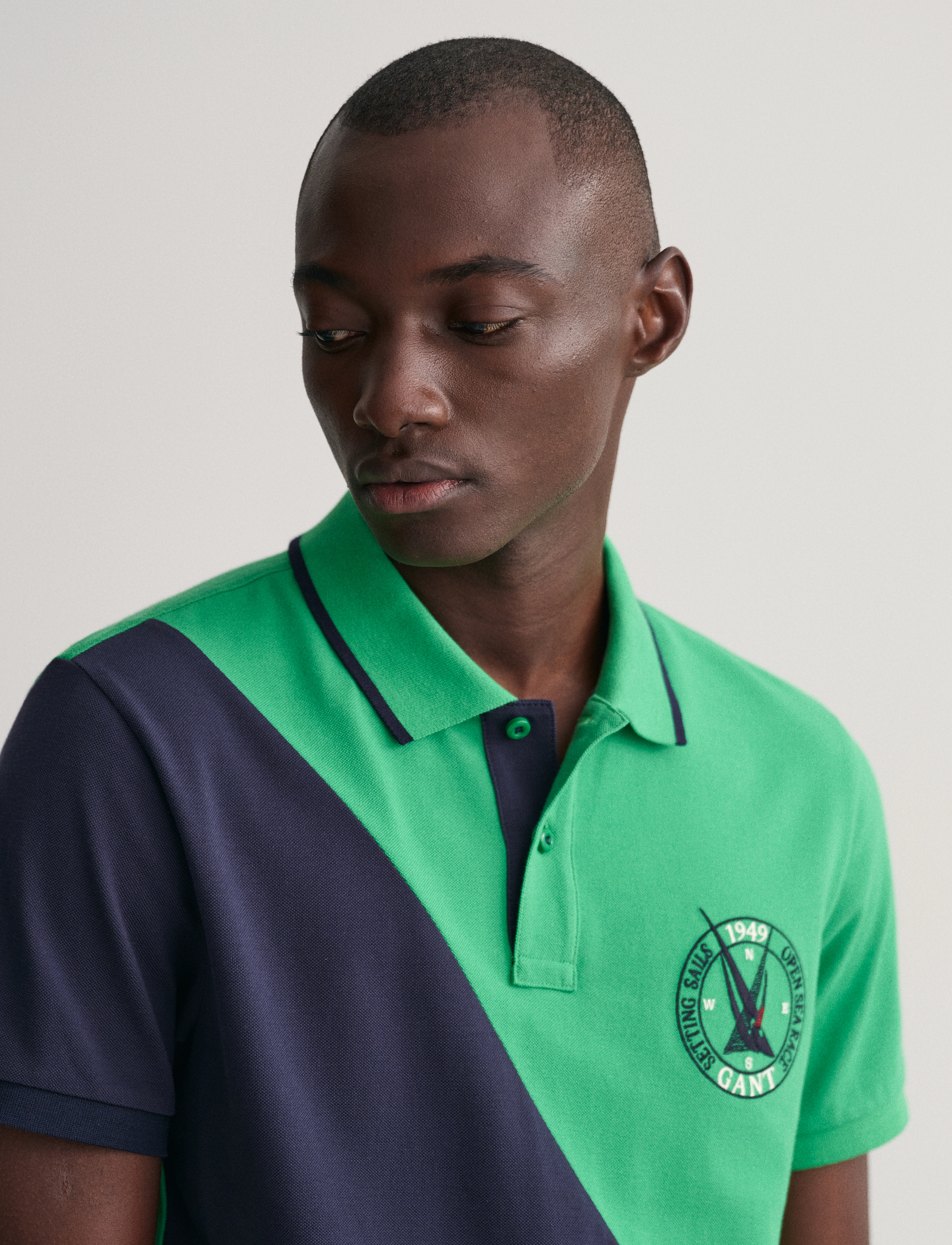 GANT - SAIL DIAGONAL SS PIQUE - mid green - 4