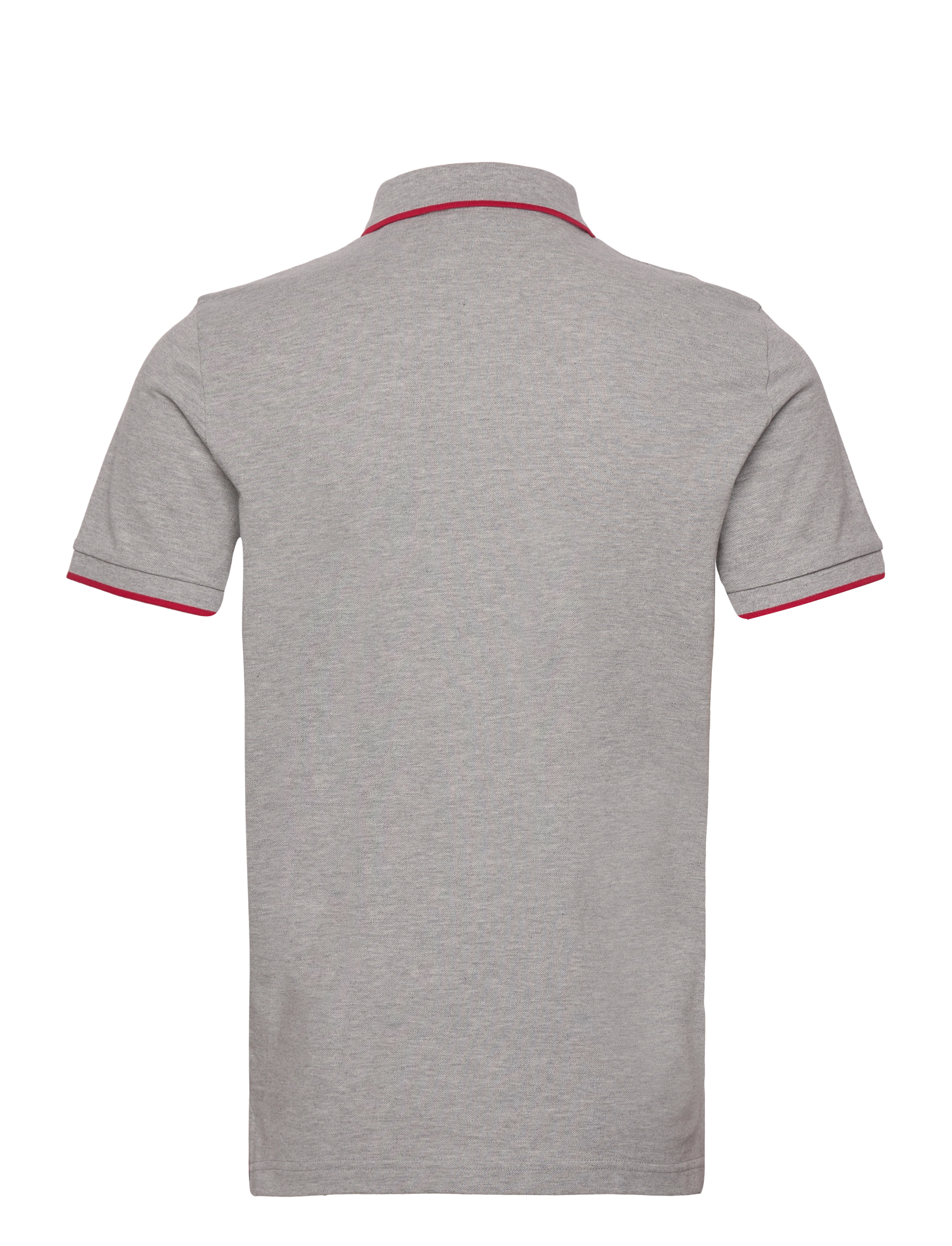 GANT - CONTRAST TIPPING SS PIQUE - grey melange - 1