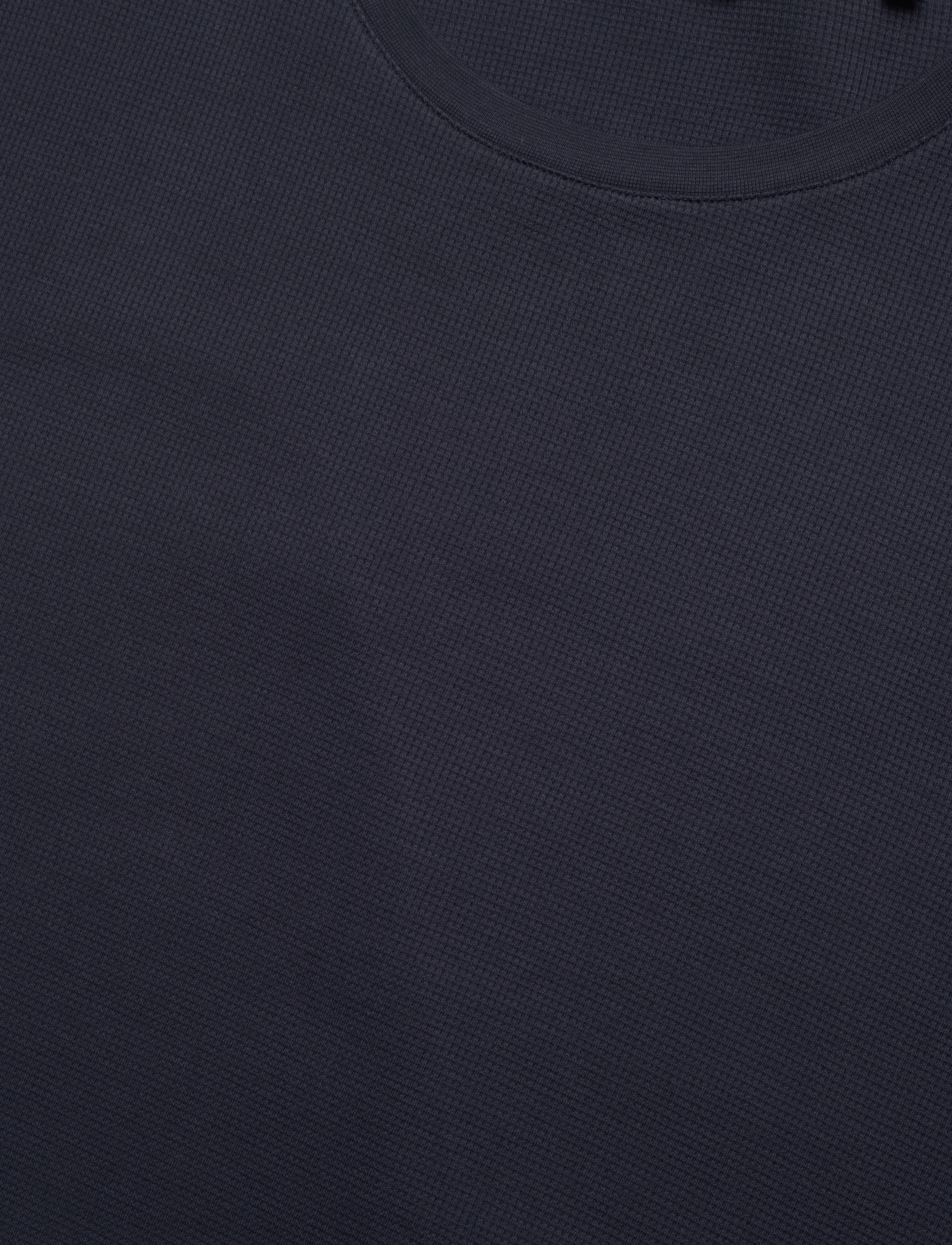 GANT - WAFFLE TEXTURE T-SHIRT - evening blue - 2