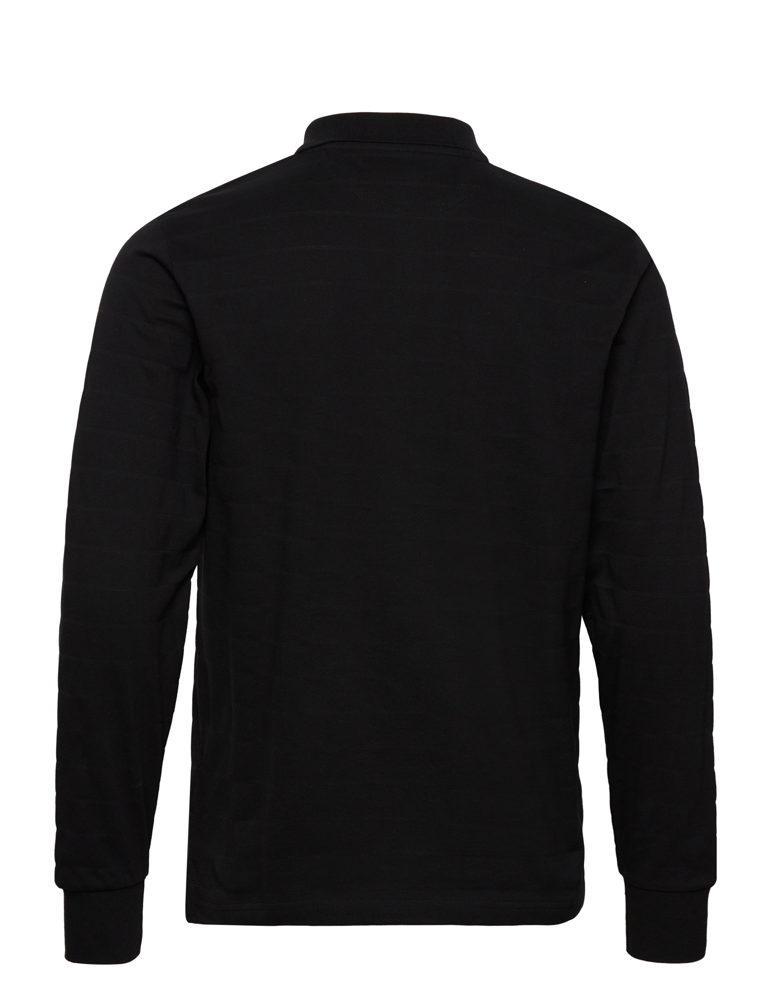 GANT - D1. TONAL STRIPE LS RUGGER - black - 1