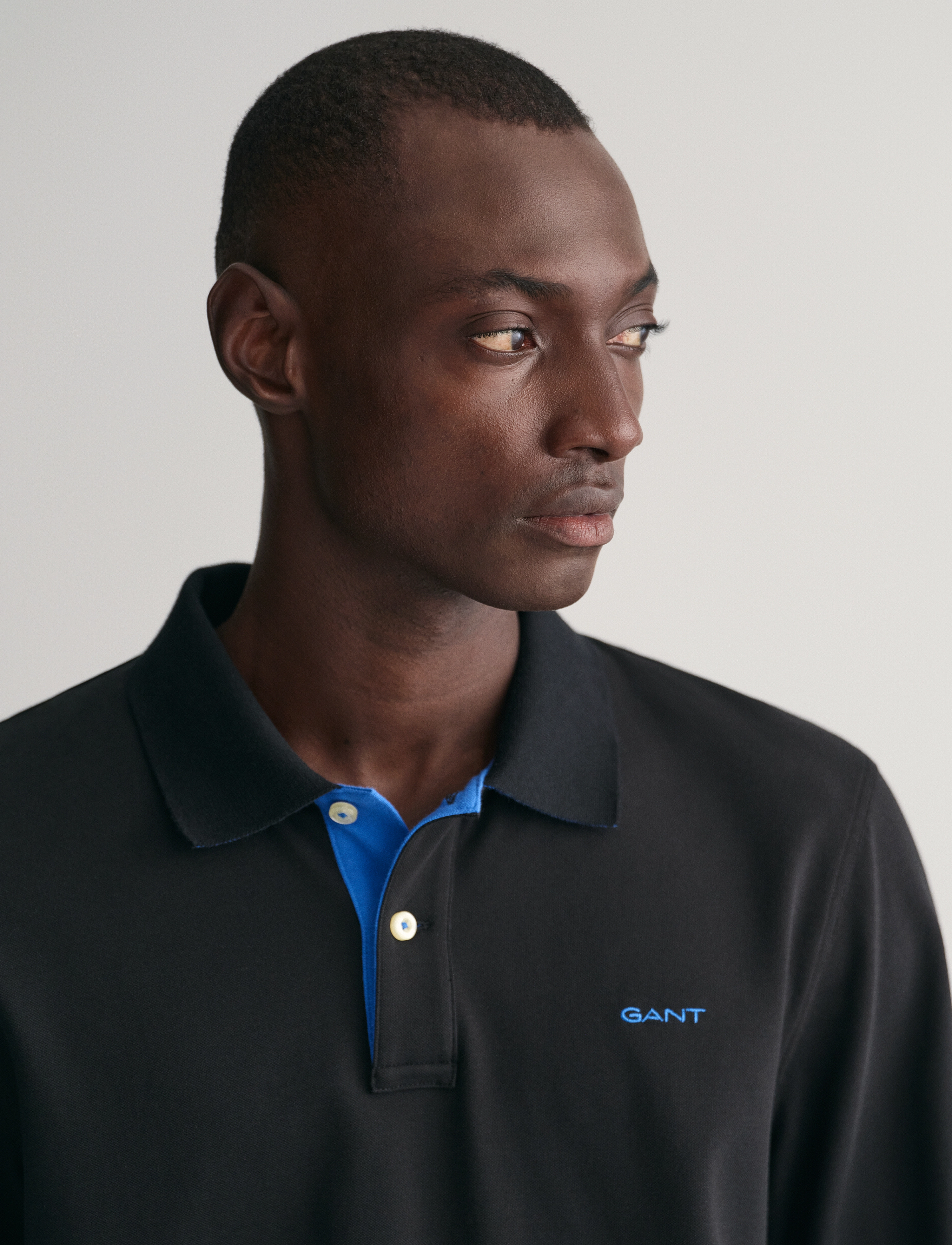 Gant - REG CONTRAST PIQUE LS POLO - black - 4