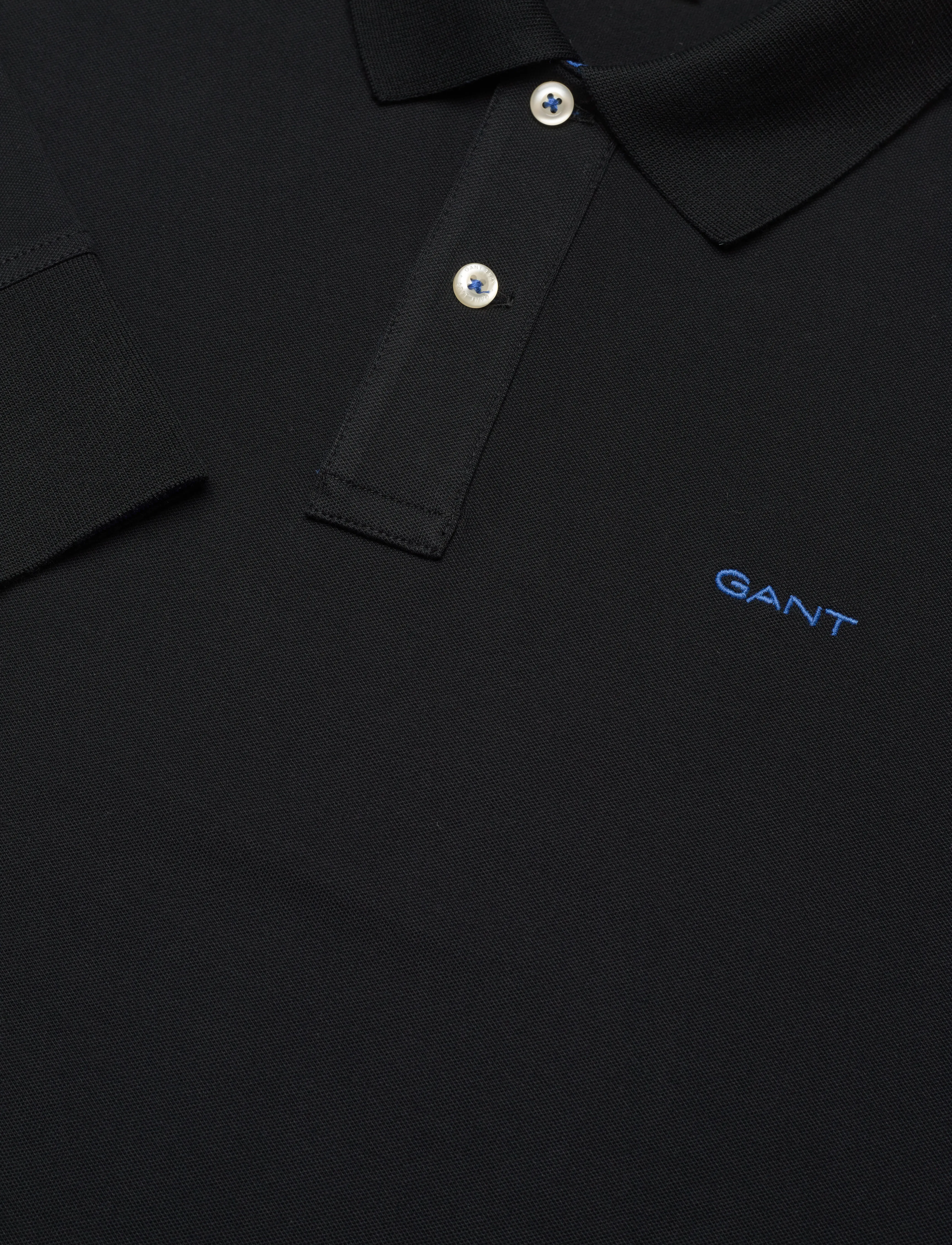 Gant - REG CONTRAST PIQUE LS POLO - black - 3