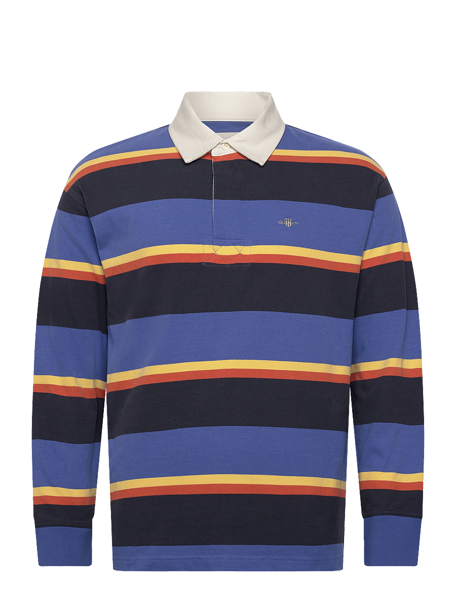 Gant - MULTISTRIPED HEAVY RUGGER - pikkade varrukatega polod - rich blue - 1