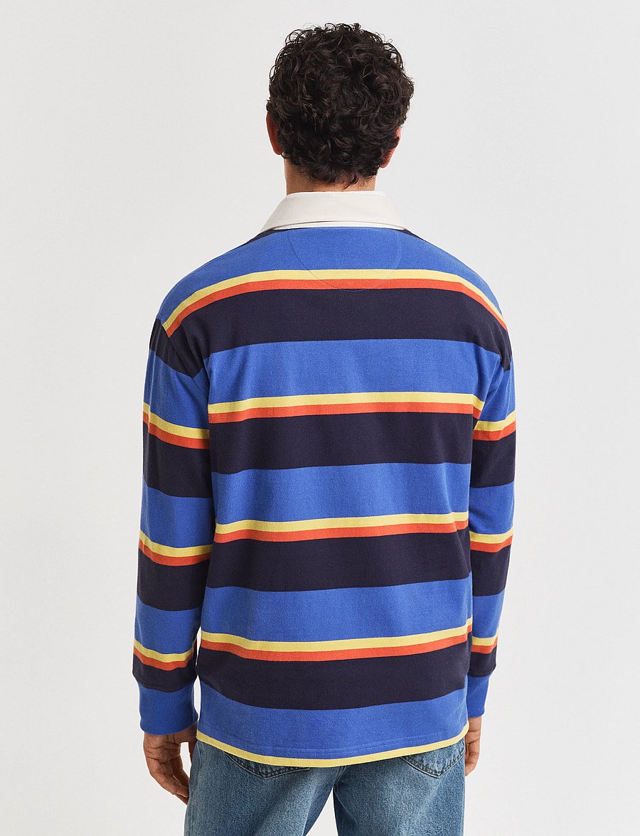 Gant - MULTISTRIPED HEAVY RUGGER - pikkade varrukatega polod - rich blue - 3