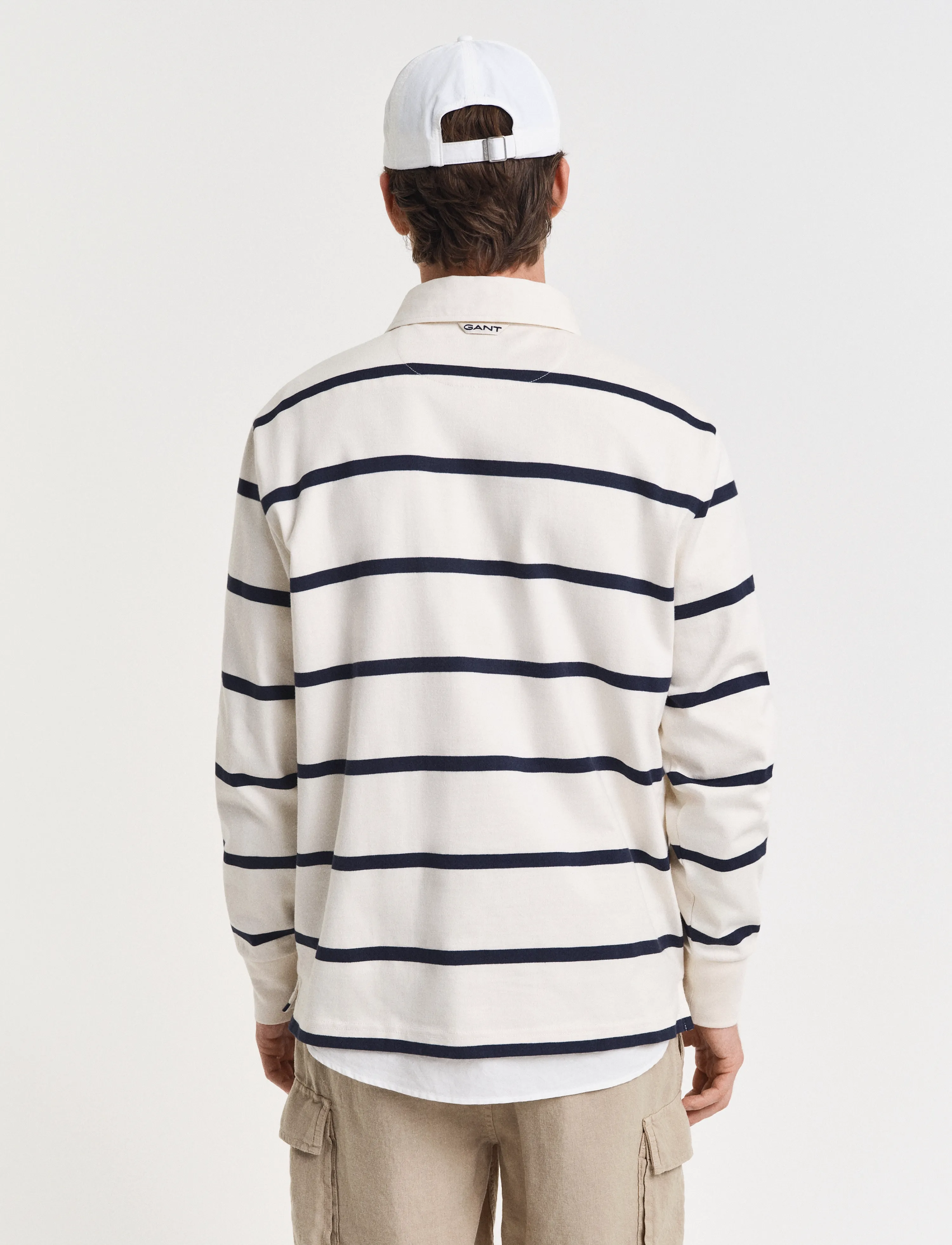Gant - THIN STRIPE HEAVY RUGGER - cream - 3