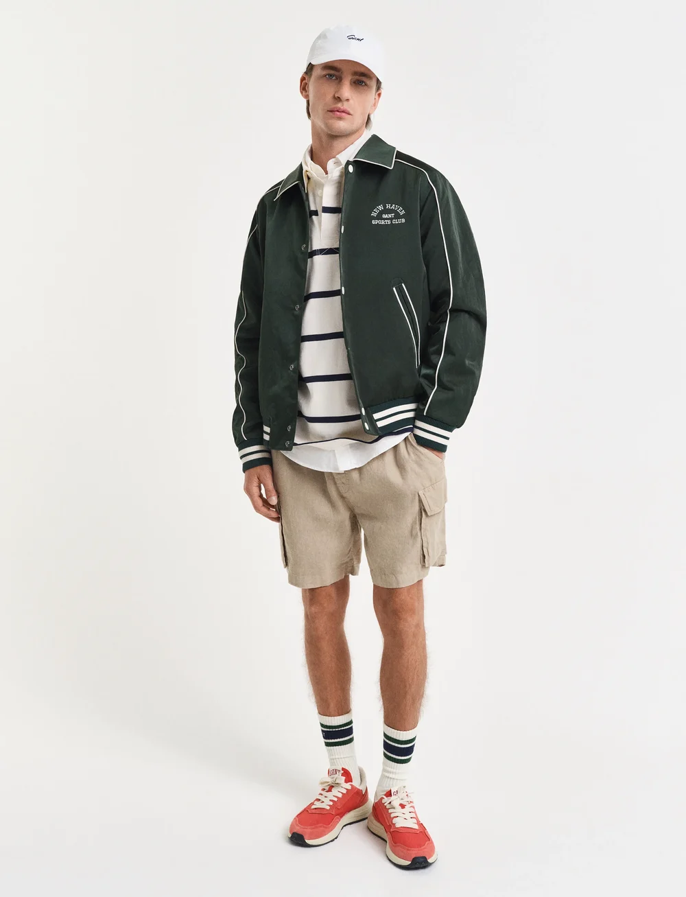 GANT - THIN STRIPE HEAVY RUGGER - polo marškinėliai ilgomis rankovėmis - cream - 5