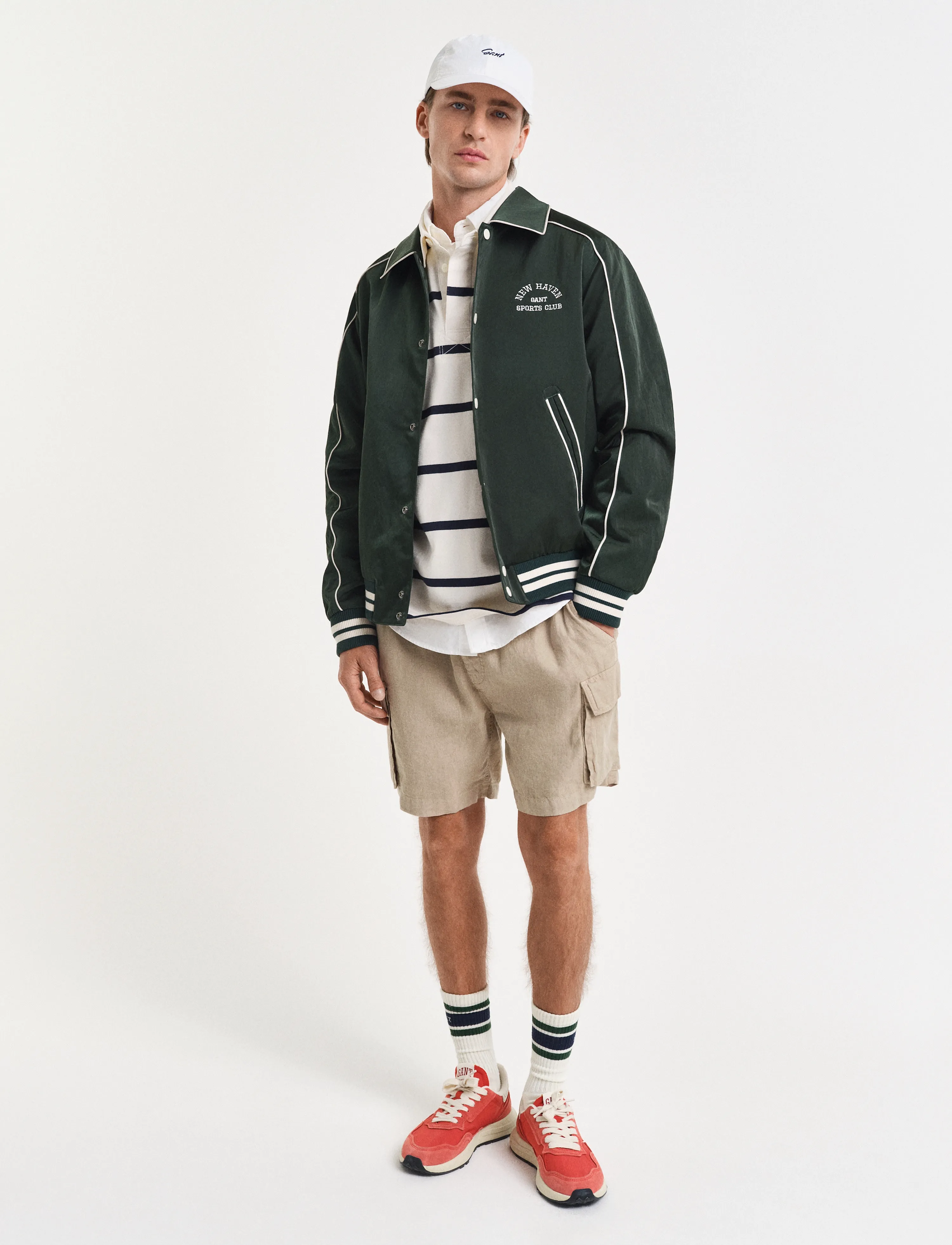 Gant - THIN STRIPE HEAVY RUGGER - cream - 5