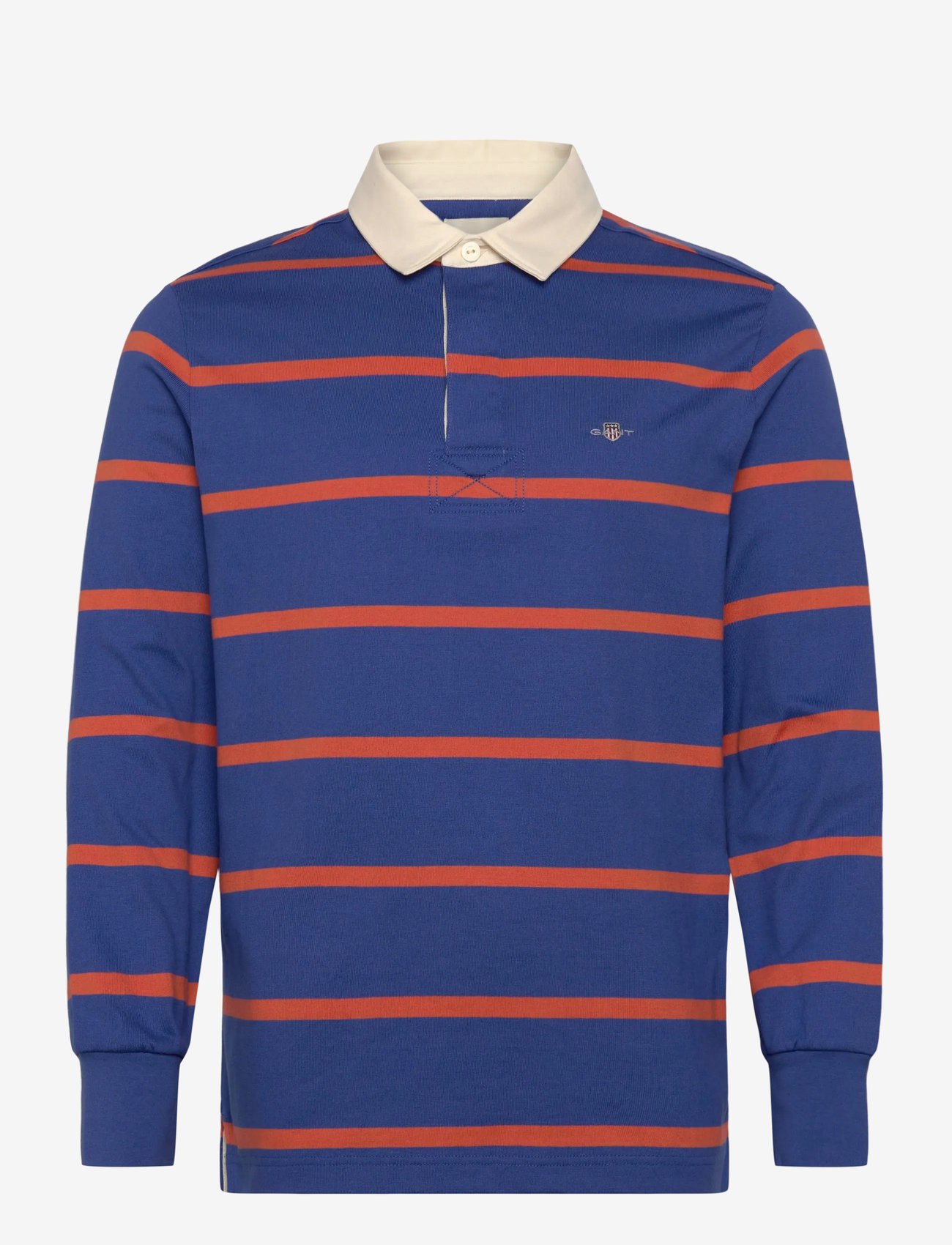 Gant - THIN STRIPE HEAVY RUGGER - langærmede poloer - rich blue - 1