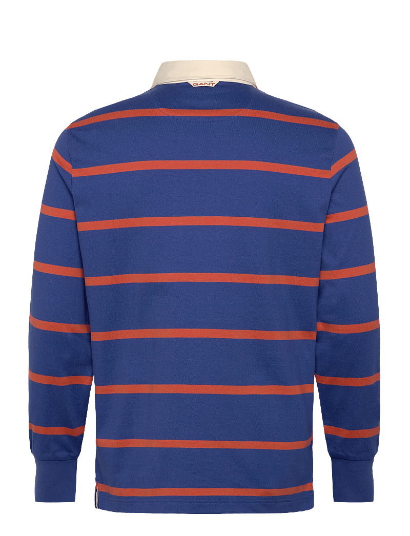 Gant - THIN STRIPE HEAVY RUGGER - langærmede poloer - rich blue - 2