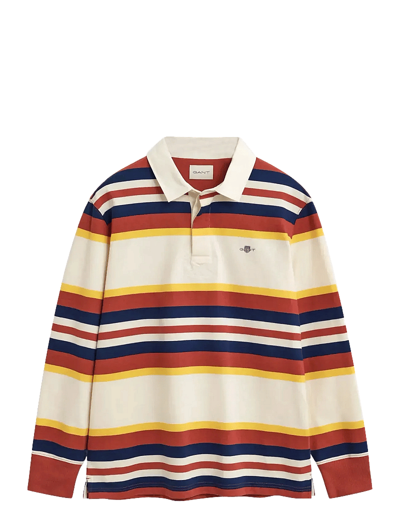 GANT - STRIPED HEAVY RUGGER - langärmelig - modern rust - 1
