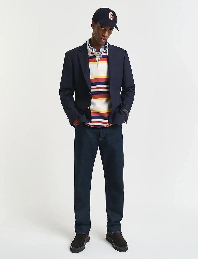 GANT - STRIPED HEAVY RUGGER - langärmelig - modern rust - 4